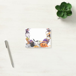 Halloween Tiny Feet, Spooky Sweet Baby Shower Post-it Notes