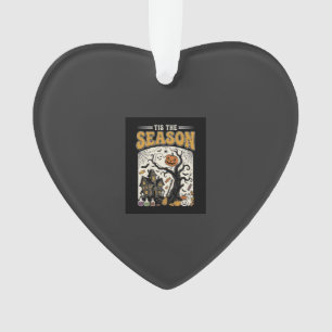 Halloween Tis The Season Haunted House Design_1 Ornament