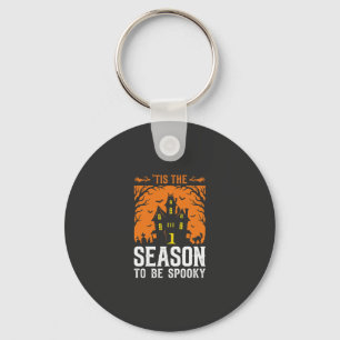 Halloween Tis The Season To Be Spooky Design_1 Keychain