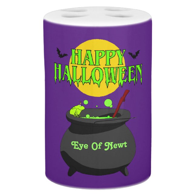 Halloween Toothbrush Holder & Soap Pump Set (Front)