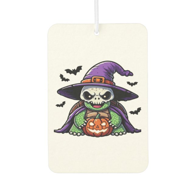 Halloween Tortoise Turtle Witch Hat Costume Spooky Air Freshener (Front)