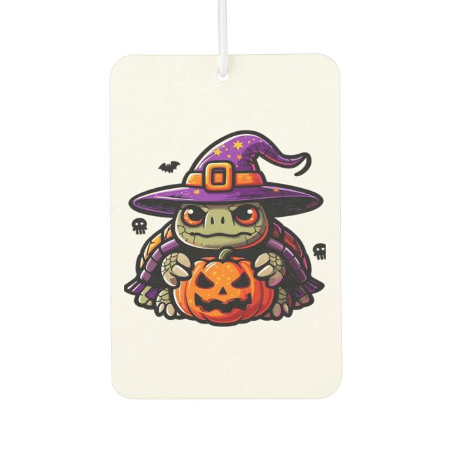 Halloween Tortoise Turtle Witch Hat Costume Spooky Air Freshener (Front)