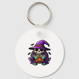 Halloween Tortoise Turtle Witch Hat Costume Spooky Keychain