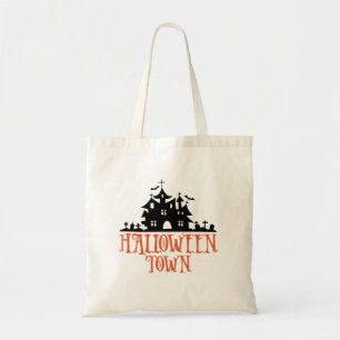 Halloween Town – Haunted House, Spooky Church Tote Bag