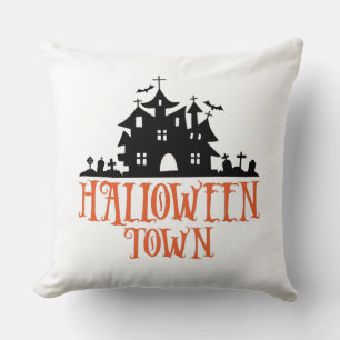 Halloween Town Throw Pillow