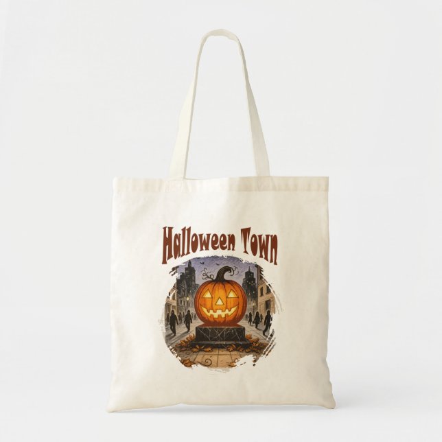 Halloween Town Tote Bag (Front)