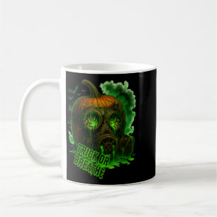 Halloween Toxic Pumpkin Gas Mask Scary Creepy Coffee Mug