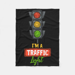 Halloween Traffic Light I'm A Traffic Light  Fleece Blanket
