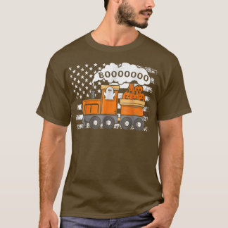 Halloween Train Boo Funny Cute Ghost Pumpkin Toddl T-Shirt