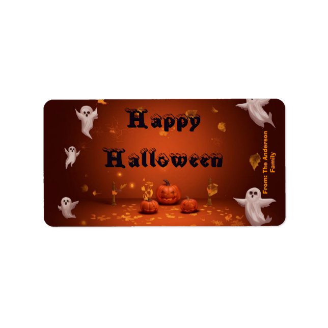 Halloween Treat Bag Label (Front)