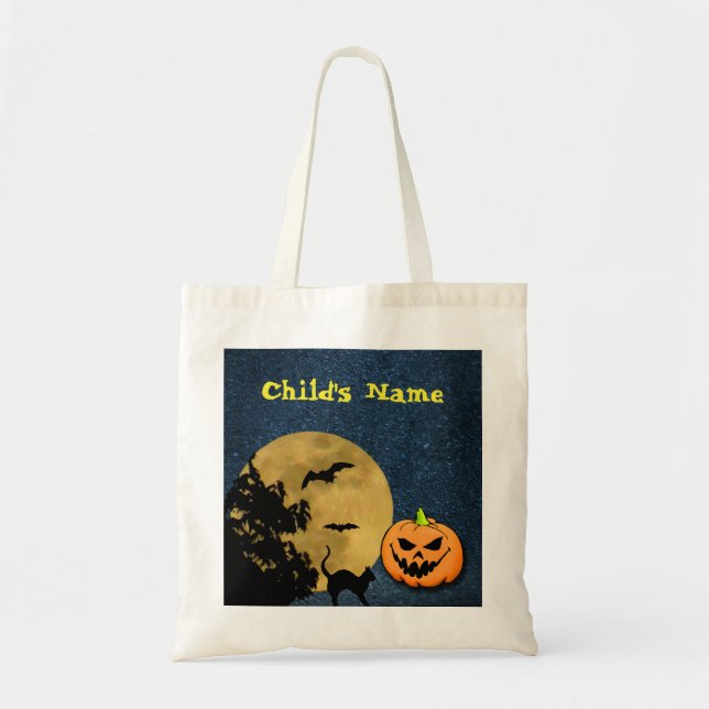 Halloween Treat bag Personalize for child (Front)