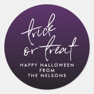 Halloween treat bag sticker