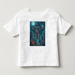 Halloween Treat or Zombie Girlfriend w Brains Toddler T-shirt