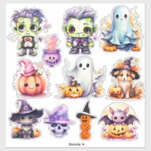 Halloween Treat Stickers, Cute Spook Vinyl Sticker