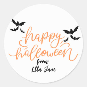 Halloween Treat Stickers, Label, Simple Classic Round Sticker