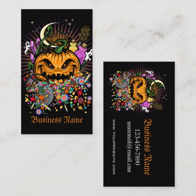 Halloween Treats Business Card (Front/Back)
