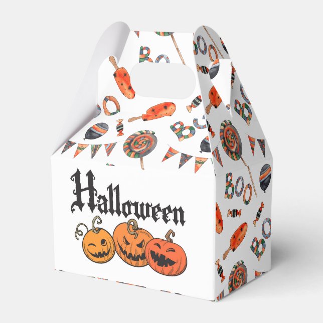 Halloween Treats  Favour Box (Front Side)