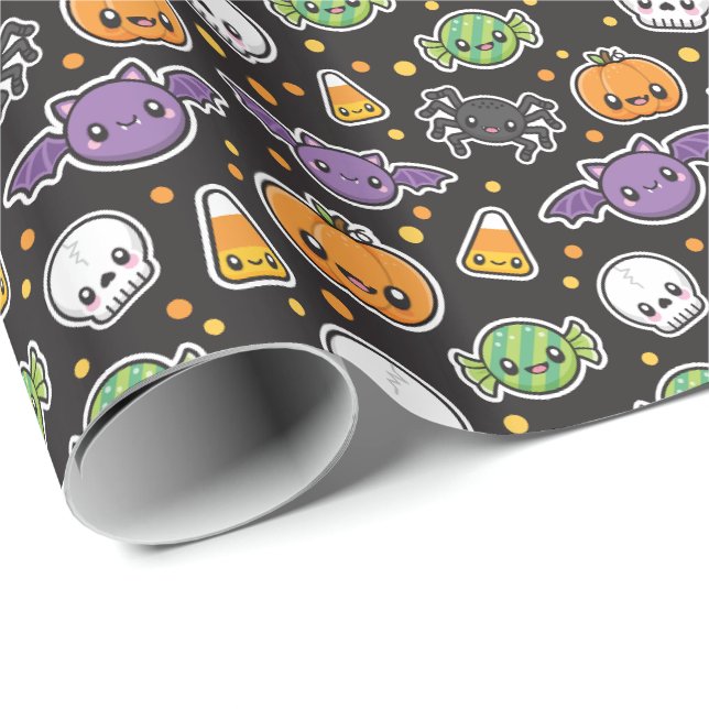 Halloween Treats Wrapping Paper (Roll Corner)