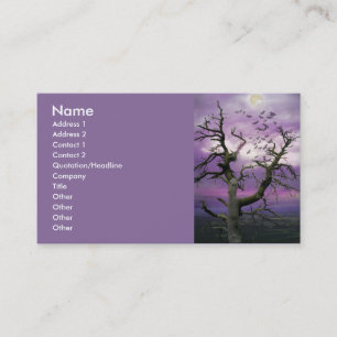 Halloween Tree Business Card