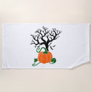 Halloween tree Fall Shirts Halloween Sweatshirt Beach Towel
