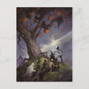 Halloween Tree Postcard