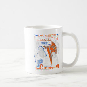Halloween Trick Is To Stay Alive Collage Retro Hor Coffee Mug