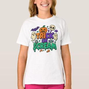 Halloween Trick or Scream Clothes Outfit Unisex T-Shirt