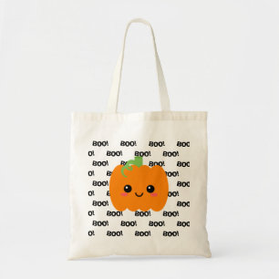 Halloween Trick or Treat Bag, Pumpkin Tote Bag