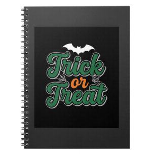 Halloween Trick or Treat Bat Web Design_1 Notebook