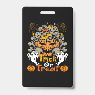 Halloween Trick Or Treat Birthday Badge