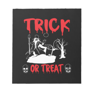 Halloween Trick Or Treat Birthday Notepad