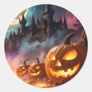 Halloween Trick or Treat Classic Round Sticker