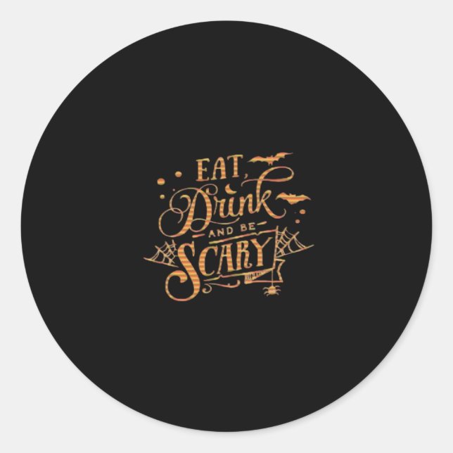 Halloween Trick Or Treat  Classic Round Sticker (Front)