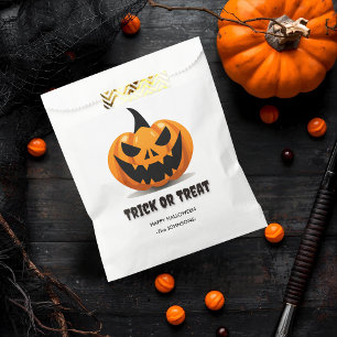 Halloween Trick or Treat  – Custom Jack-o’-Lantern Favour Bag