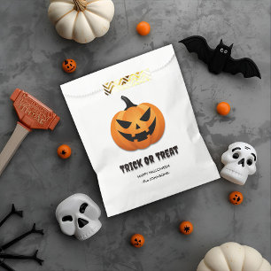 Halloween Trick or Treat – Custom Jack-o'-lanterns Favour Bag