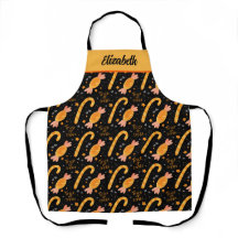 Halloween Trick or Treat Customized Kitchen Apron
