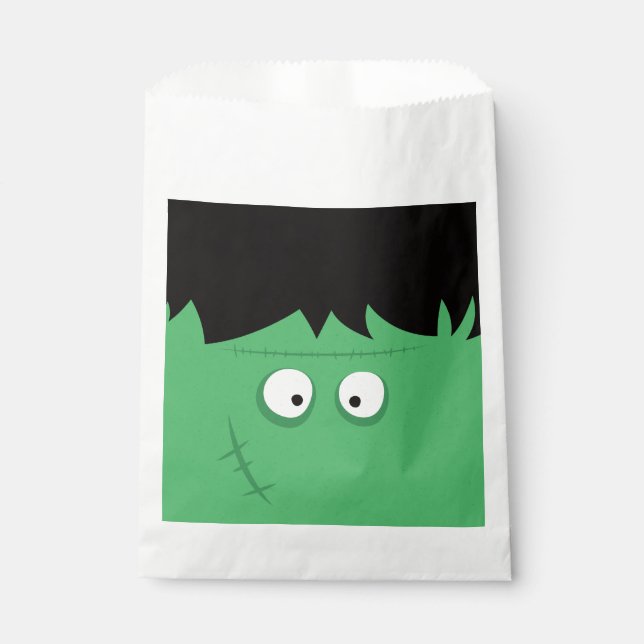 Halloween Trick or Treat Cute Frankenstein Monster Favour Bag (Front)