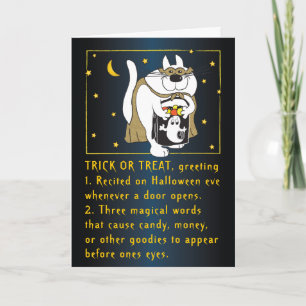 Halloween Trick or Treat Greeting Card