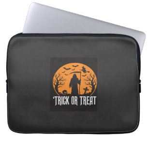 Halloween Trick or Treat Grim Reaper Design_1 Laptop Sleeve