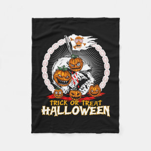 Halloween Trick Or Treat Halloweens Fleece Blanket