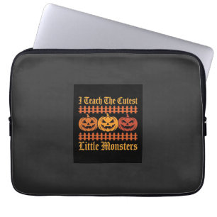 Halloween Trick Or Treat Little Monsters Pumpkin D Laptop Sleeve