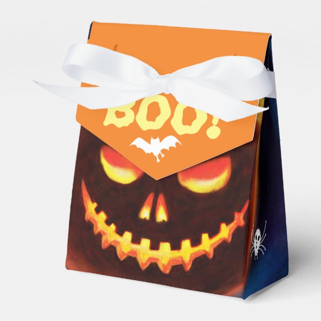 Halloween Trick or Treat monster favor box (Front Side)