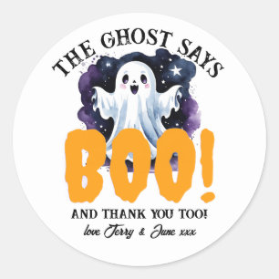 Halloween Trick or Treat Party Favours, Spooky Goo Classic Round Sticker