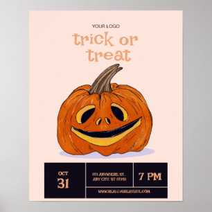 Halloween Trick Or Treat party, Halloween Night  Poster