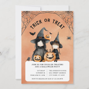 Halloween Trick or Treat Party Invitation