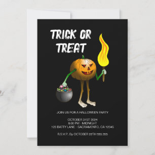 Halloween Trick or Treat Party Invitation