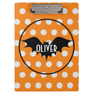 Halloween trick or treat personalized monogram  clipboard