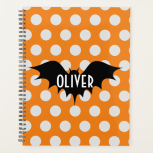 Halloween trick or treat personalized monogram planner