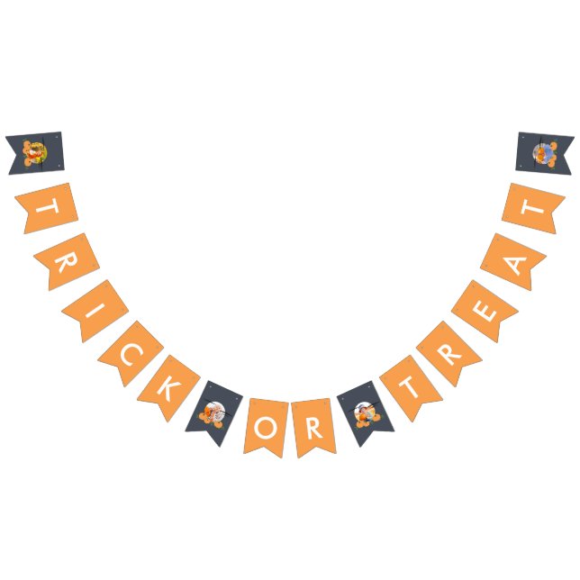 Halloween Trick or Treat Photo Bunting Flags (All)