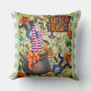 Halloween, Trick or Treat Pillow